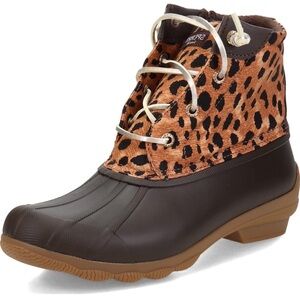 Sperry Syren Gulf Cheetah print duck boot